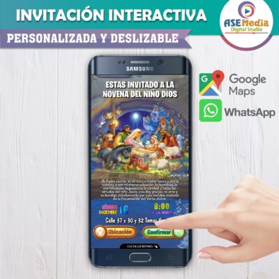 Nacimiento Niño Dios – Invitación Interactiva para WhatsApp