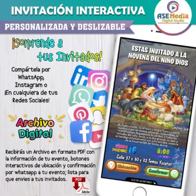 Nacimiento Niño Dios – Invitación Interactiva para WhatsApp