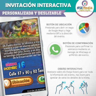 Nacimiento Niño Dios – Invitación Interactiva para WhatsApp