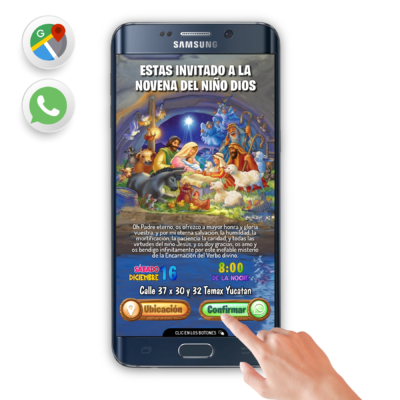 Nacimiento Niño Dios – Invitación Interactiva para WhatsApp