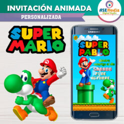 Mario Bros – 2×1 Invitación Interactiva y Video de Cumpleaños para WhatsApp