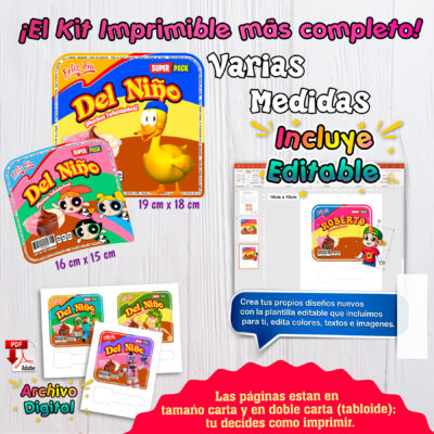 Día del Niño | Plantilla Duvalín para Imprimir