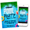 Pool Party de Cumpleaños 02 Invitación Digital de Cumpleaños