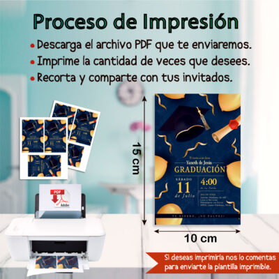Mi Graduación Invitación Digital de Cumpleaños