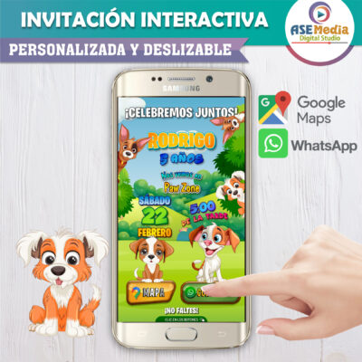 Phineas y Ferb, Perry – Invitación Interactiva de Cumpleaños para WhatsApp