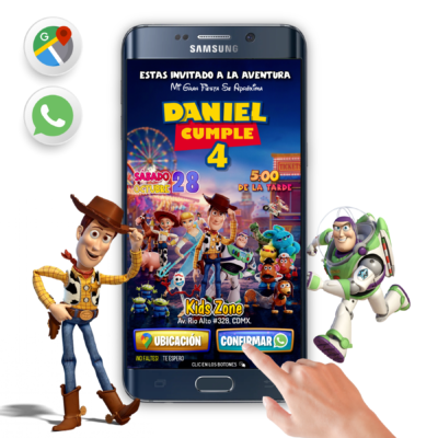 Toy Story – Invitación Interactiva de Cumpleaños para WhatsApp