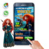 Valiente Princesa Merida – Invitación Interactiva de Cumpleaños para WhatsApp