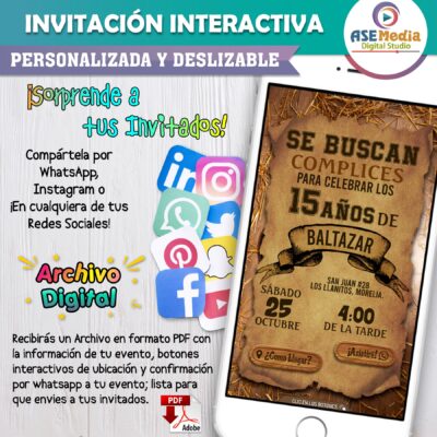 Los Vengadores – Invitación Interactiva de Cumpleaños para WhatsApp