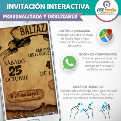 Los Vengadores – Invitación Interactiva de Cumpleaños para WhatsApp