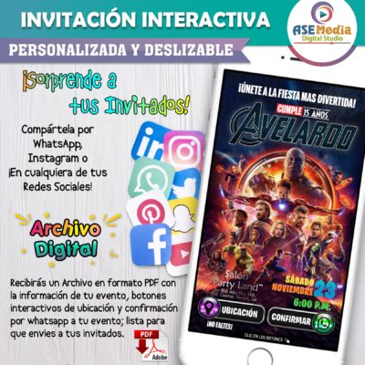 Bateria Duracell – Invitación Interactiva de Cumpleaños para WhatsApp