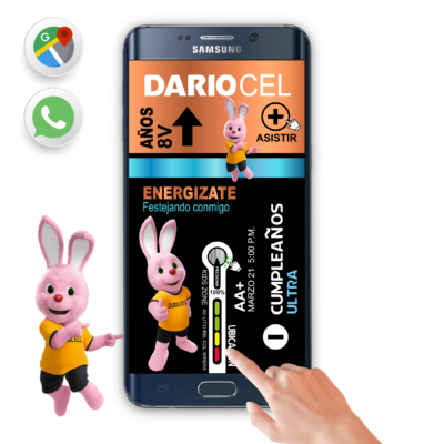 Bateria Duracell – Invitación Interactiva de Cumpleaños para WhatsApp