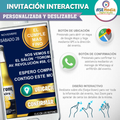 Joystick XBOX 360 – Invitación Interactiva de Cumpleaños para WhatsApp