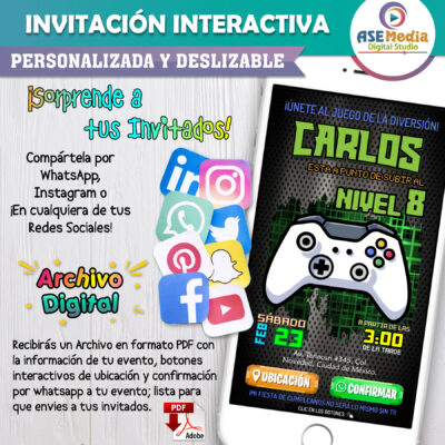 Crayola – Invitación Interactiva de Cumpleaños para WhatsApp