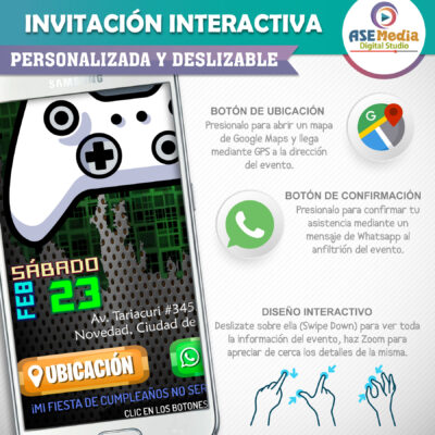 Crayola – Invitación Interactiva de Cumpleaños para WhatsApp