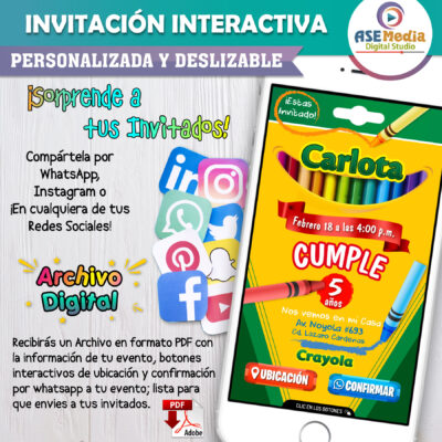 Cuphead – Invitación Interactiva de Cumpleaños para WhatsApp