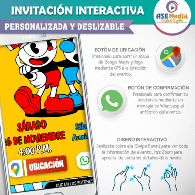 Dora la Exploradora – Invitación Interactiva de Cumpleaños para WhatsApp