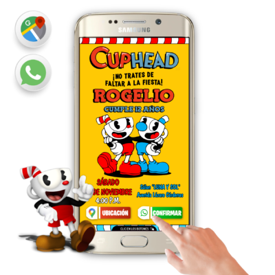 Cuphead – Invitación Interactiva de Cumpleaños para WhatsApp