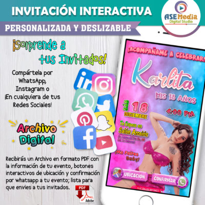 KPOP, Stray Kids Zoo – Invitación Interactiva de Cumpleaños para WhatsApp