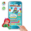 Ariel La Pequeña Sirenita- Invitación Interactiva de Cumpleaños para WhatsApp