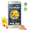 Súper Sonic- Invitación Interactiva de Cumpleaños para WhatsApp