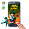 My Hero Academia Izuki Midoriya – Invitación Interactiva de Cumpleaños para WhatsApp