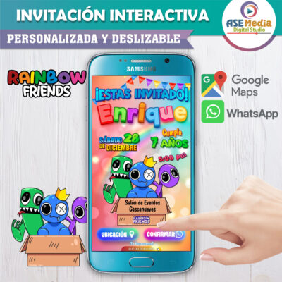 Rock Kiss – Invitación Interactiva de Cumpleaños para WhatsApp