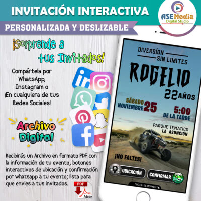 Baby Rainbow Friends – Invitación Interactiva de Cumpleaños para WhatsApp