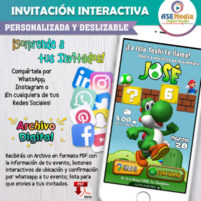 Masha y el Oso 02 – Invitación Interactiva de Cumpleaños para WhatsApp