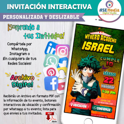 Pacman – Invitación Interactiva de Cumpleaños para WhatsApp