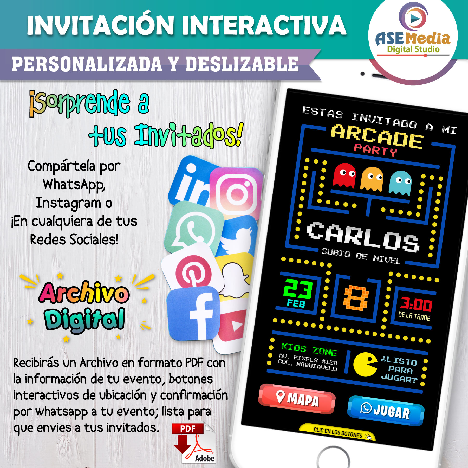 El Patito Juan – Invitación Interactiva de Cumpleaños para WhatsApp