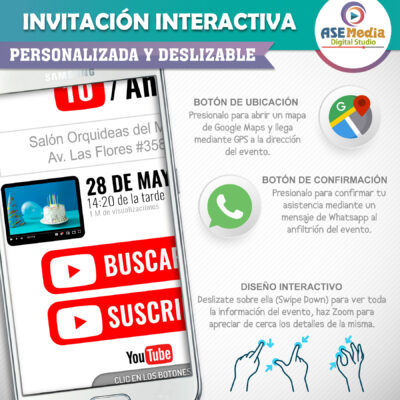 Bely Sirena – Invitación Interactiva de Cumpleaños para WhatsApp