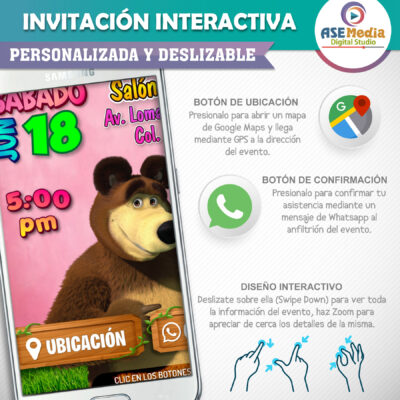 Mickey Mouse Marinero – Invitación Interactiva de Cumpleaños para WhatsApp