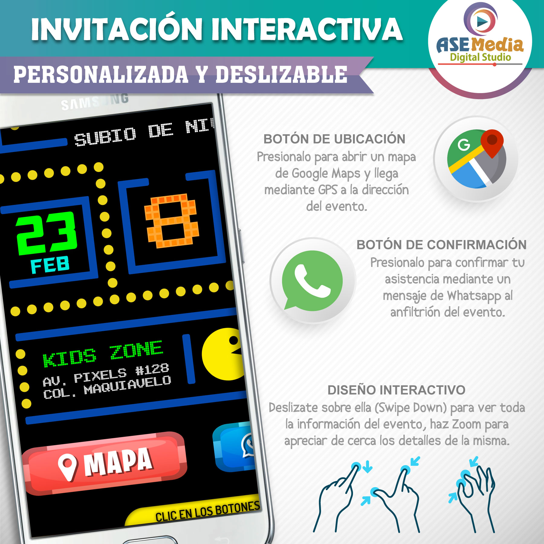 El Patito Juan – Invitación Interactiva de Cumpleaños para WhatsApp
