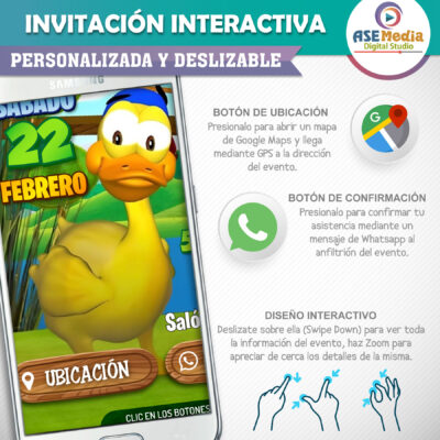 Peppa Pig – Invitación Interactiva de Cumpleaños para WhatsApp