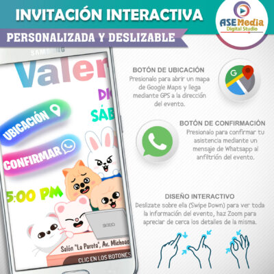 LEGO, Bloques – Invitación Interactiva de Cumpleaños para WhatsApp