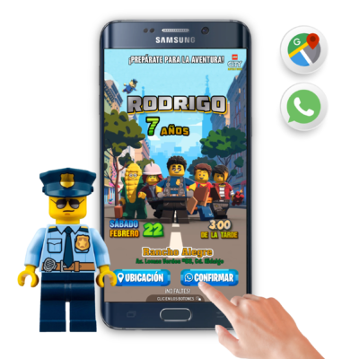 LEGO City – Invitación Interactiva de Cumpleaños para WhatsApp