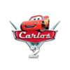 Cars, Rayo McQueen Logo Personalizado con Nombre para Cumpleaños Mod. 02