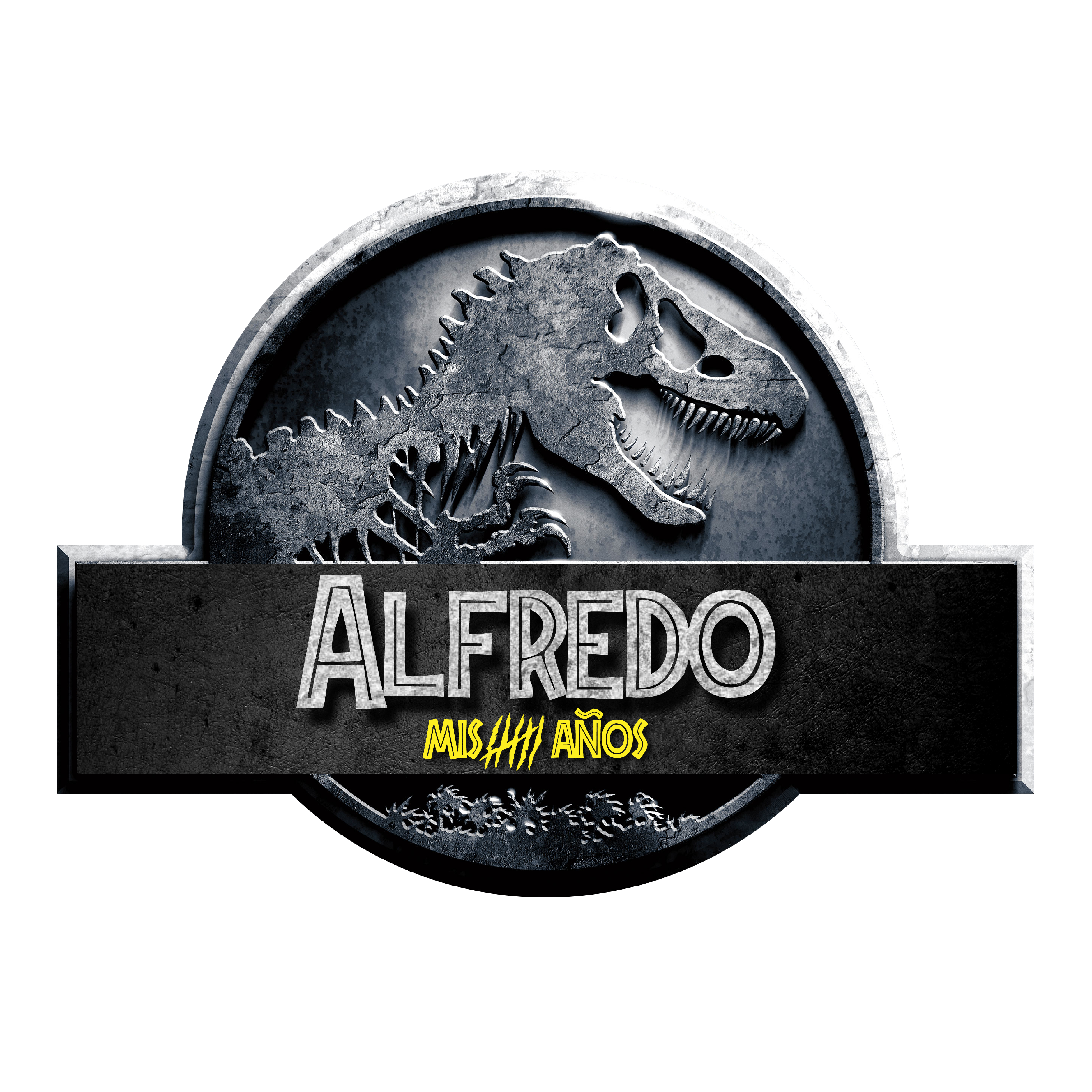 Jurassic World Logo Personalizado con Nombre