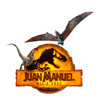Jurassic World Dominion Logo Personalizado con Nombre Mod. 03