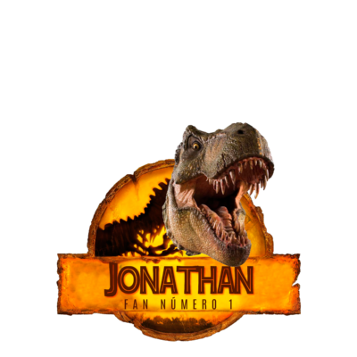 Jurassic World Dominion Logo Personalizado con Nombre Mod. 04