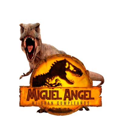 Jurassic World Dominion Logo Personalizado con Nombre Mod. 05