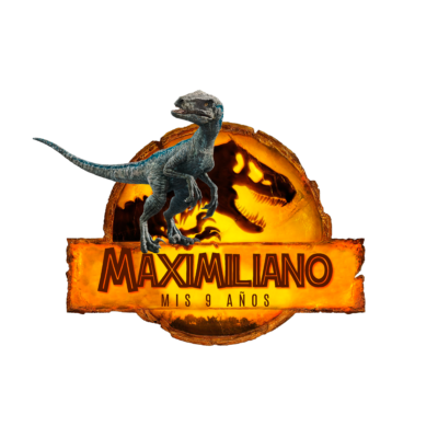 Jurassic World Dominion Logo Personalizado con Nombre Mod. 06