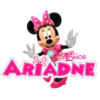 Minnie Mouse Logo Personalizado con Nombre Mod. 02