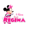 Minnie Mouse Logo Personalizado con Nombre Mod. 03