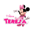 Minnie Mouse Logo Personalizado con Nombre Mod. 04