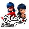 Miraculous, Las Aventuras de Ladybug Logo Personalizado con Nombre Mod. 05