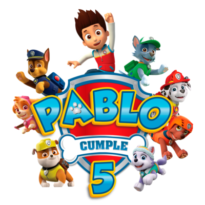 Paw Patrol, Rider Logo Personalizado con Nombre