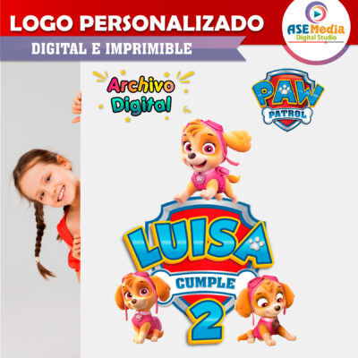 Bluey Logo Personalizado con Nombre