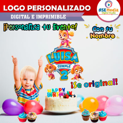 Bluey Logo Personalizado con Nombre
