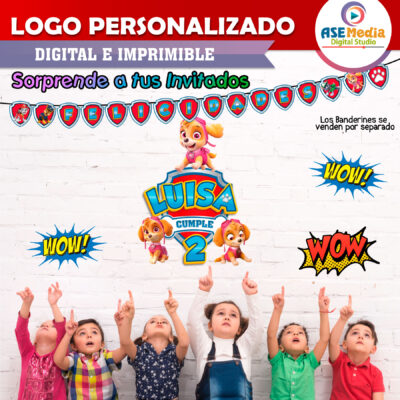 Bluey Logo Personalizado con Nombre